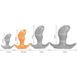 TheAssGasm Plug Pods M 12 x 4.5cm Orange